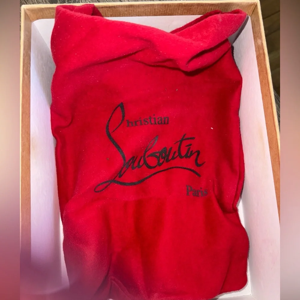 Aquarelle Kate Suede 120 Heels By Christian Louboutin. Size 38.5 Worn Once - Picture 6 of 9